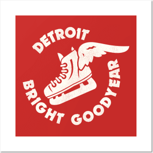 Defunct Detroit Bright Goodyear Hockey Team Posters and Art